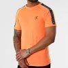 Remise ✔️ Tee ✨ Shirt Slim Fit Avec Bandes Et Broderie 732 Orange Fluo de Final Club ✔️