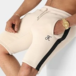 Short Jogging Premium A Bandes 933 Beige | Final Club | Confort et Style -Final Club Soldes final club 303497 FINAL 933 20220429T120459 01