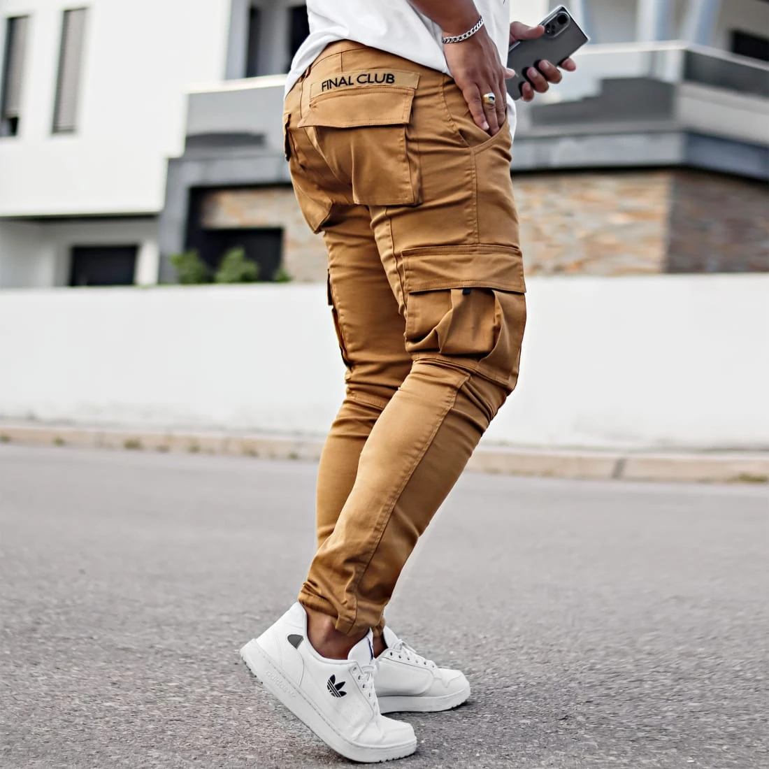 Pantalon Cargo Skinny Fit 944 Camel - Final Club | Style et Confort 5 Pantalon Cargo Skinny Fit 944 Camel - Final Club | Style et Confort – Image 3