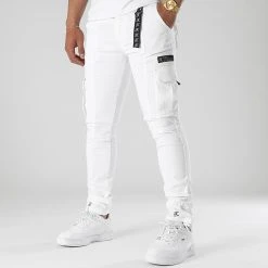 Pantalon Cargo Skinny Fit 945 Blanc - Final Club | Coupon Exclusif ✨