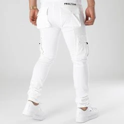 Pantalon Cargo Skinny Fit 945 Blanc - Final Club | Coupon Exclusif ✨ -Final Club Soldes final club 304435 FAB FINAL 945 20220505T154740 05