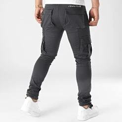 Top 10 Pantalon Cargo Skinny Fit 946 Gris Anthracite - Final Club -Final Club Soldes final club 304438 FAB FINAL 946 20220505T155027 05