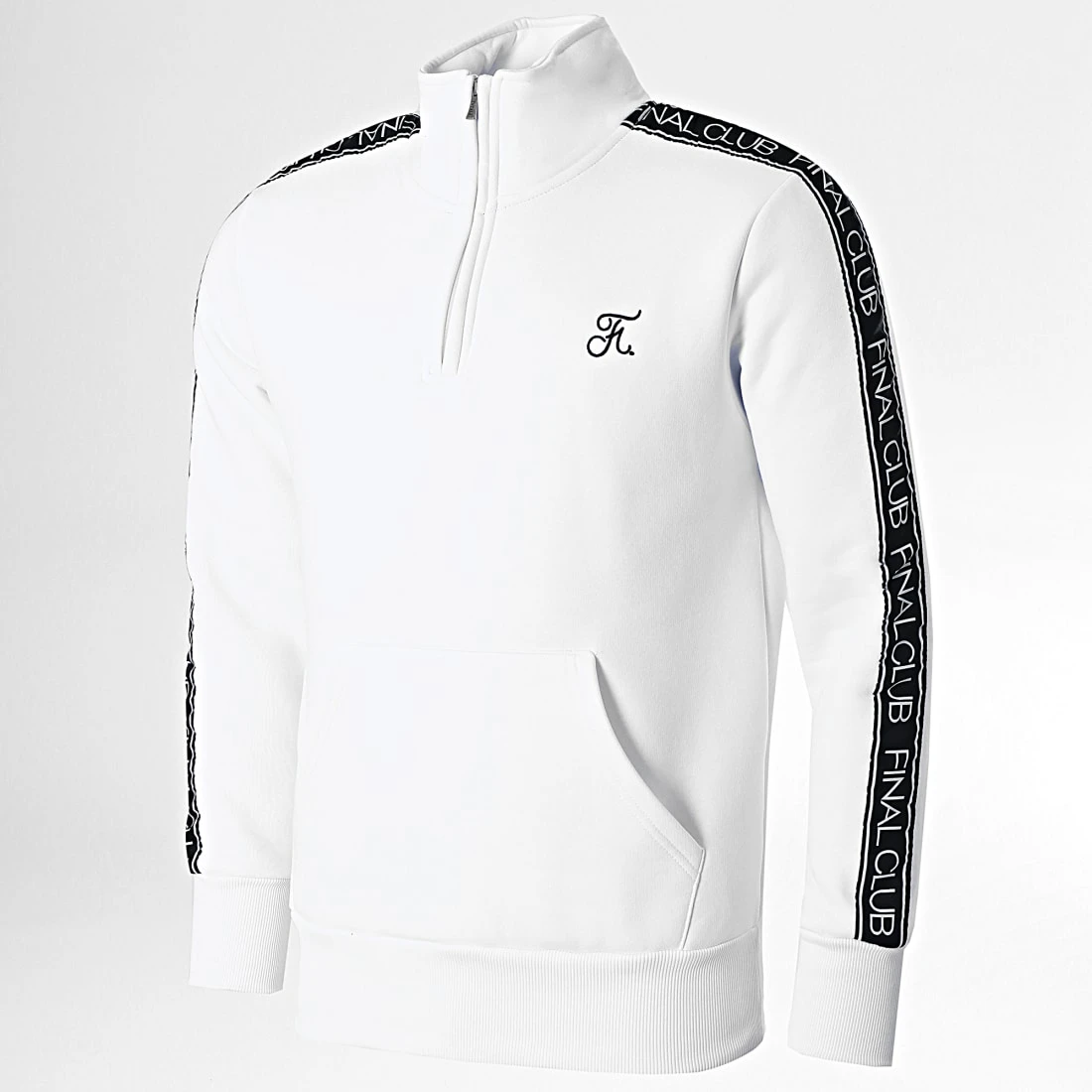 Sweat zippé Premium à bandes 835 Blanc - Final Club | Vente Flash 3 Sweat zippé Premium à bandes 835 Blanc - Final Club | Vente Flash