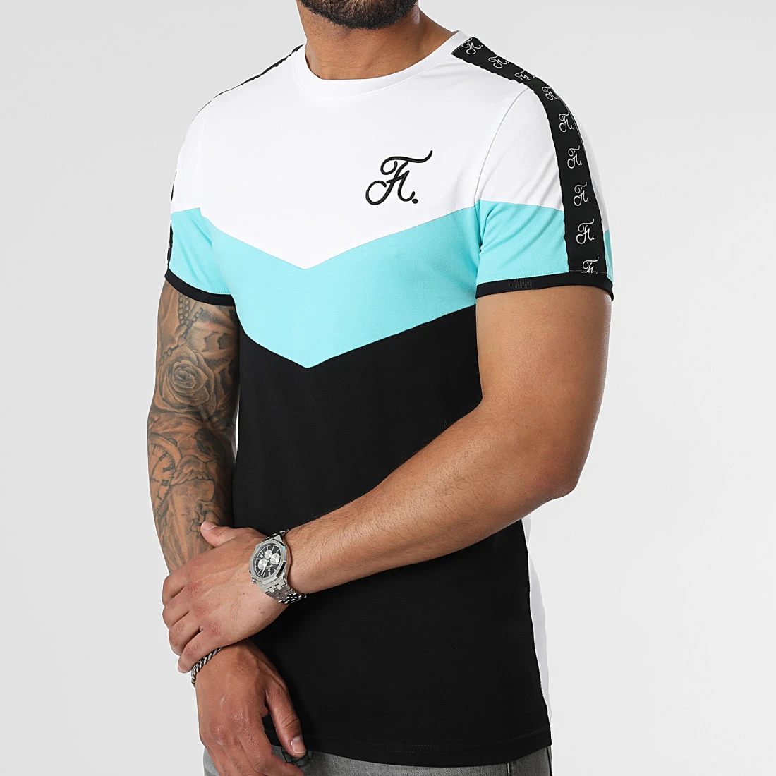 Grosses Soldes 🧨 Tee Shirt Retro Tricolore 972 Bleu Pastel Noir Blanc - Final Club 3 Grosses Soldes 🧨 Tee Shirt Retro Tricolore 972 Bleu Pastel Noir Blanc - Final Club