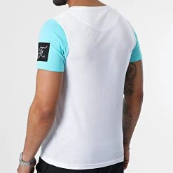 Nouveau ⌛ Tee Shirt Nasa Final Edition 973 Blanc Bleu Pastel - Final Club -Final Club Soldes final club 307067 FINAL 973 20220513T150639 04