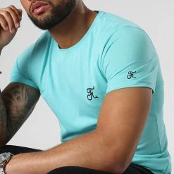 Tee Shirt Premium Print Back 923 Bleu Pastel de Final Club - Confort et Style -Final Club Soldes final club 311419 FINAL 923 20220506T140341 02