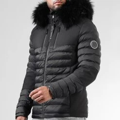 Doudoune Night Shark Avec Fourrure Noire 0012 Noir - Final Club -Final Club Soldes final club 314399 FINAL 1150510 0012 20221005T104628 01