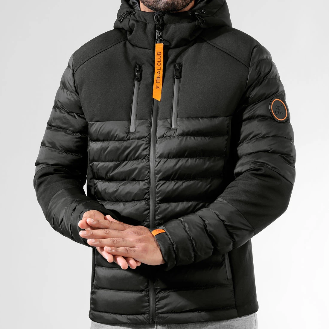 Doudoune Night Shark Noir Orange 0013 - Final Club - Blousons & Vestes 5 Doudoune Night Shark Noir Orange 0013 - Final Club - Blousons & Vestes – Image 3