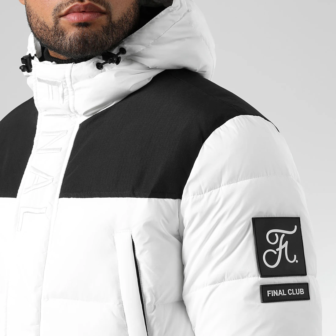 Nouveau Doudoune Capuche Dark Interstellar 0016 Blanc - Final Club | Veste Chaude et Stylée 4 Nouveau Doudoune Capuche Dark Interstellar 0016 Blanc - Final Club | Veste Chaude et Stylée – Image 2