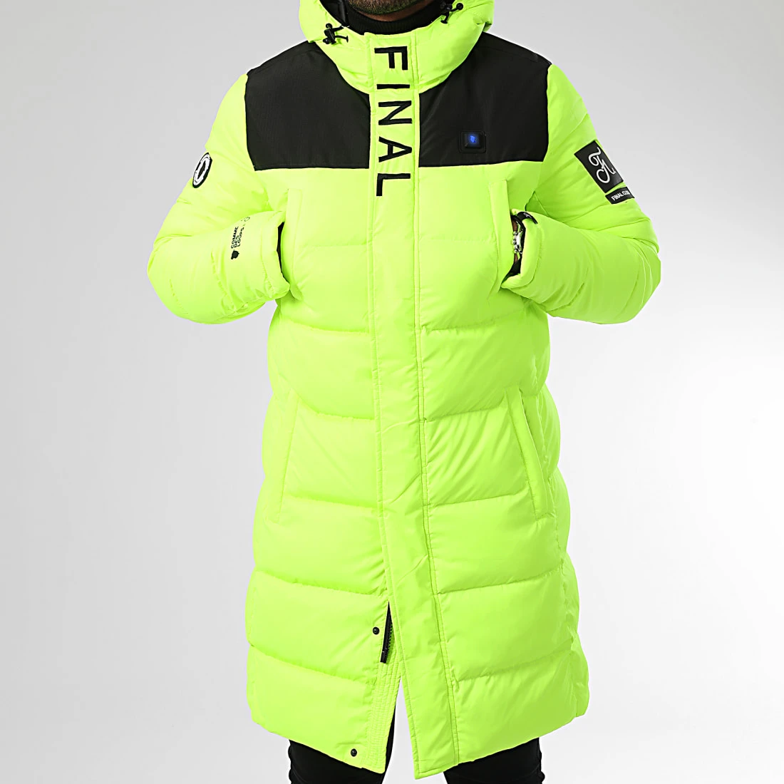 Doudoune Longue Chauffante Comme Des Loups X Final Club Dark Interstellar Limited Jaune Fluo - Blousons & Vestes 5 Doudoune Longue Chauffante Comme Des Loups X Final Club Dark Interstellar Limited Jaune Fluo - Blousons & Vestes – Image 3