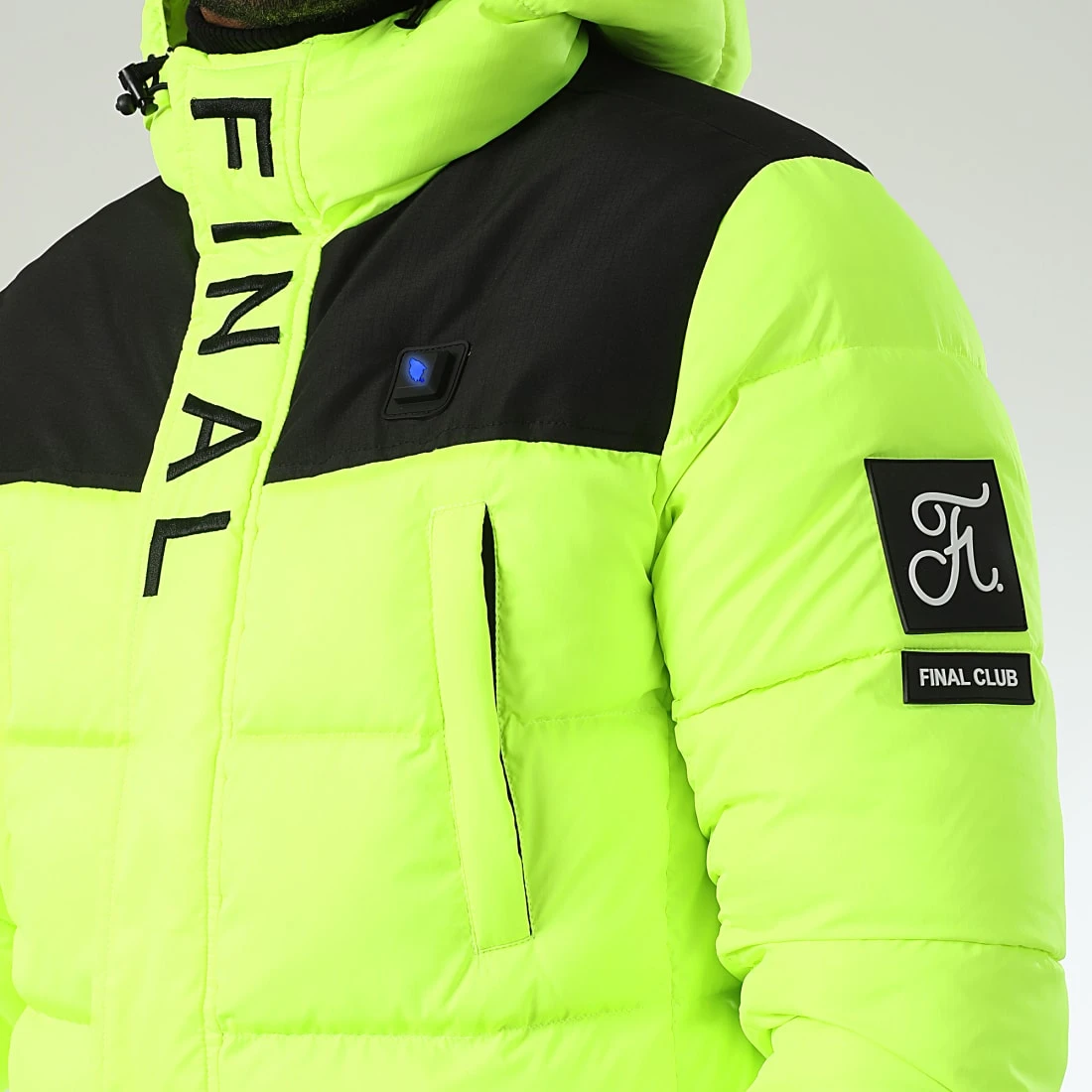 Doudoune Longue Chauffante Comme Des Loups X Final Club Dark Interstellar Limited Jaune Fluo - Blousons & Vestes 6 Doudoune Longue Chauffante Comme Des Loups X Final Club Dark Interstellar Limited Jaune Fluo - Blousons & Vestes – Image 4