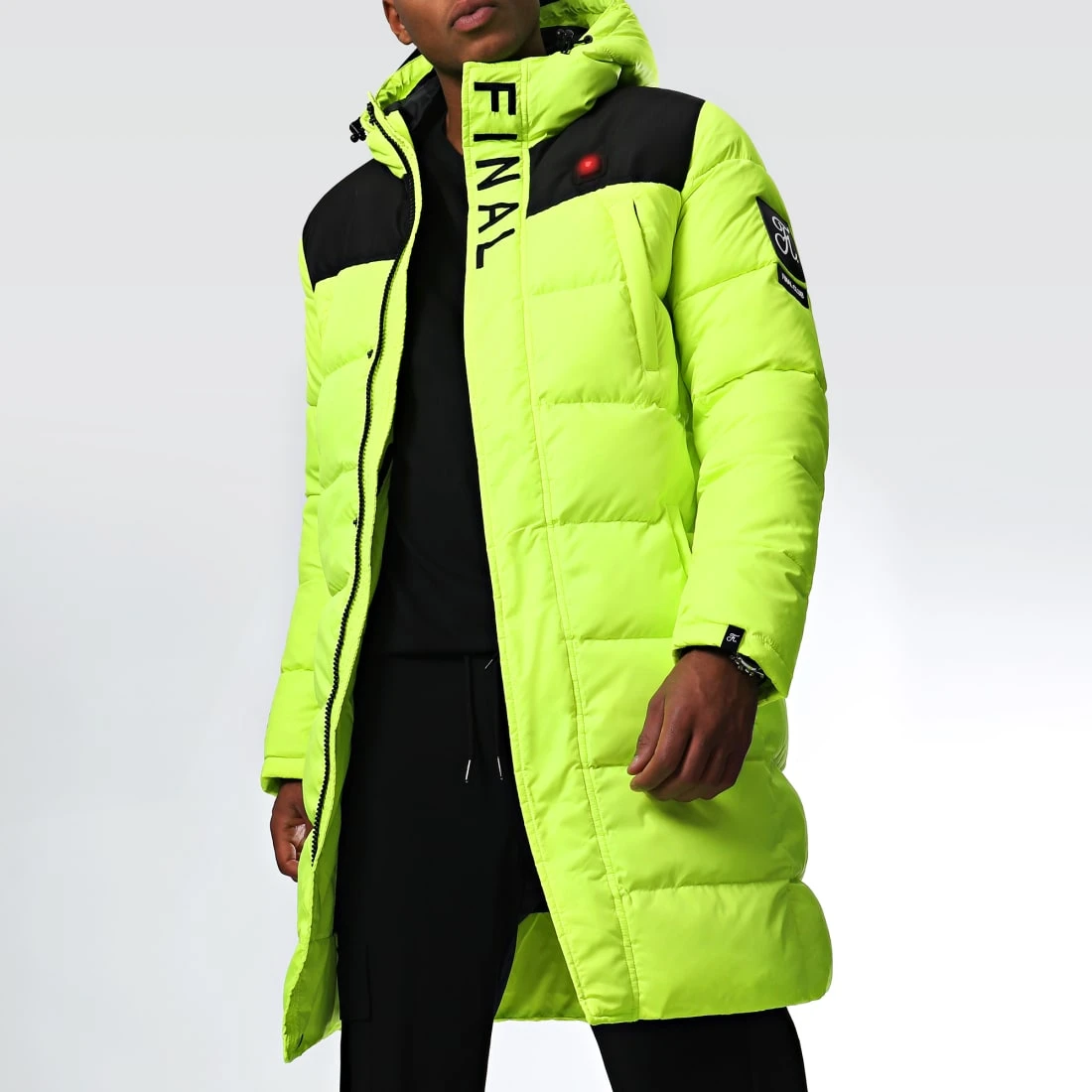 Doudoune Longue Chauffante Comme Des Loups X Final Club Dark Interstellar Limited Jaune Fluo - Blousons & Vestes 4 Doudoune Longue Chauffante Comme Des Loups X Final Club Dark Interstellar Limited Jaune Fluo - Blousons & Vestes – Image 2