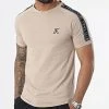 Tee Shirt Avec Bandes Et Broderie 997 Beige de Final Club | T-shirt Homme Décontracté -Final Club Soldes final club 319990 FINAL 997 20220513T153125 01