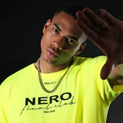 Tee Shirt Oversize Large NERO 1st Drop Limited Fast Yellow - NERO x Final Club -Final Club Soldes final club 321386 FINAL 989 20220624T143346 05
