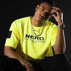 Tee Shirt Oversize Large NERO 1st Drop Limited Fast Yellow - NERO x Final Club -Final Club Soldes final club 321386 FINAL 989 20220624T143347 06