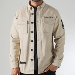 Meilleure vente ✨ Surchemise En Jean 1023 Beige de Final Club 🛒 | Blousons - Vestes/Surchemises -Final Club Soldes final club 332456 FINAL 1023 20221104T113510 03