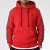 Sweat Capuche Premium A Bandes 1059 Rouge - Final Club